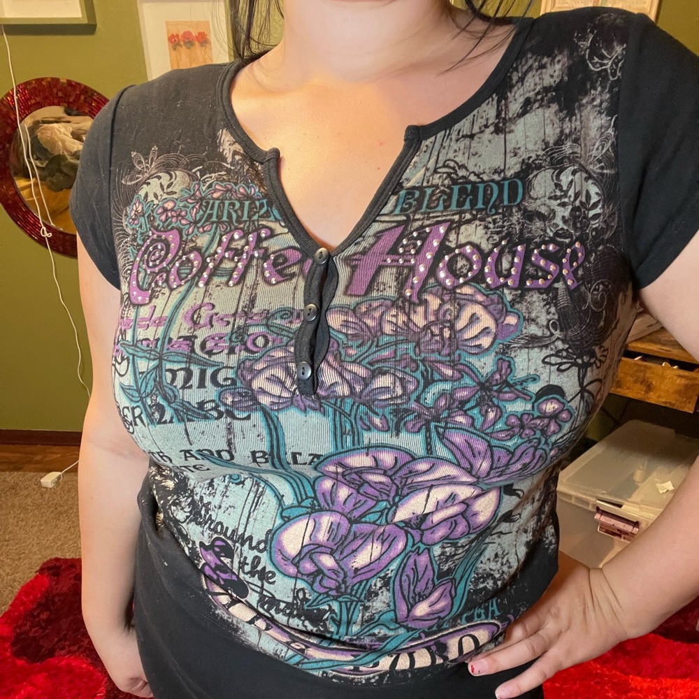Y2K graphic top